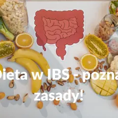 Zdrowa dieta w zespole jelita drażliwego to klucz do lepszego samopoczucia. Na stole świeże owoce, warzywa i orzechy.