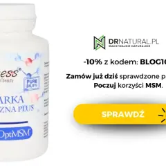 Suplement diety Aliness MSM Siarka Organiczna Plus, 180 tabletek. Poznaj optymalne msm dawkowanie i poczuj korzyści.