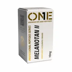 Opakowanie Melanotan II, 10mg. Informacje o produkcie i ostrzeżenia o potencjalnych melanotan 2 skutki uboczne.