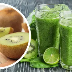Zielony koktajl z kiwi, szpinaku i limonki. Czy cukrzyk może jeść kiwi? Tak, w umiarkowanych ilościach, jako część zbilansowanej diety.