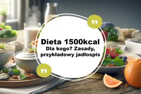 Czy 1500 kcal to dużo? Na stole zdrowe jedzenie: owsianka, jogurt, owoce, warzywa. Dowiadujemy się o zasadach i przykładowym jadłospisie.