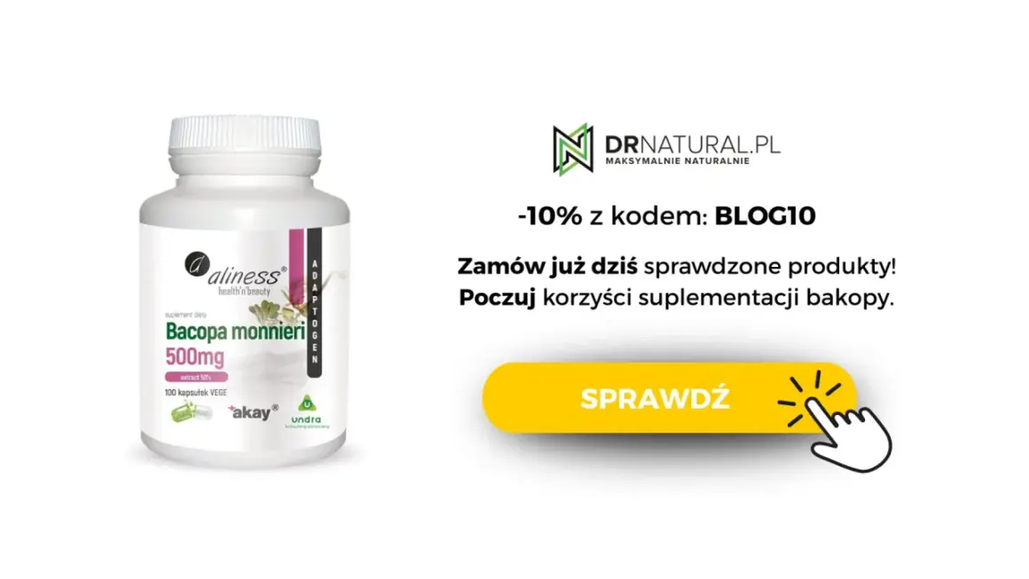 Suplement diety z bakopą. Odkryj jej dobroczynne właściwości dla umysłu i ciała. Zamów już dziś!