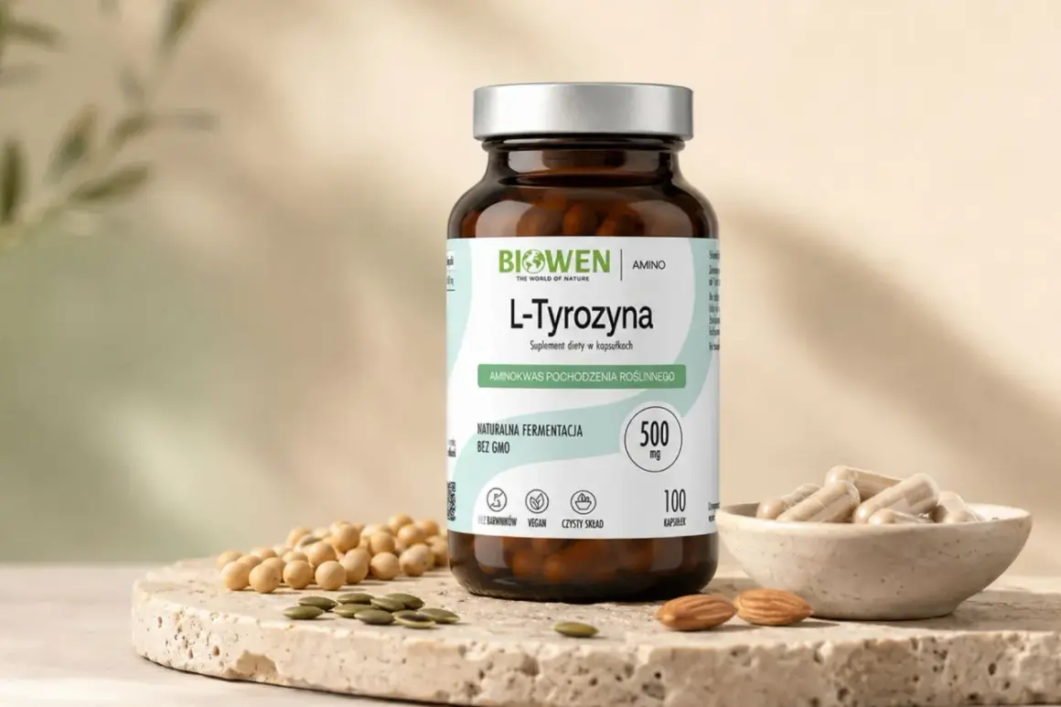 L-Tyrozyna 500 mg w kapsułkach, naturalna fermentacja. Sprawdź l tyrozyna dawkowanie dla wegan.