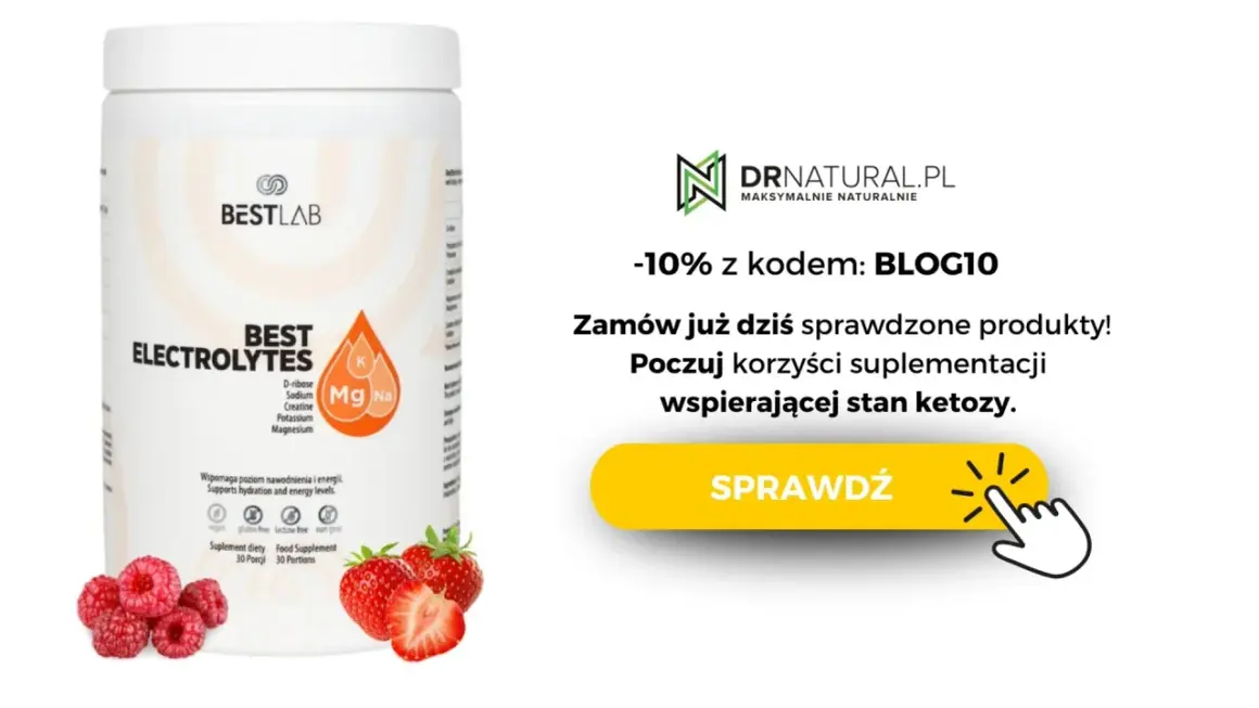 Suplement Best Electrolytes wspiera ketozę, pomagając wybrać, czego nie jeść na keto. Z kodem BLOG10 -10%.