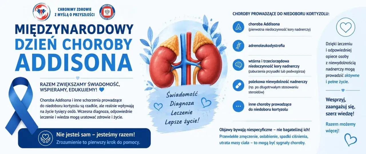 Choroba Addisona i inne przyczyny niskiego poziomu kortyzolu objawy: zmęczenie, osłabienie. Wczesna diagnoza ratuje życie.