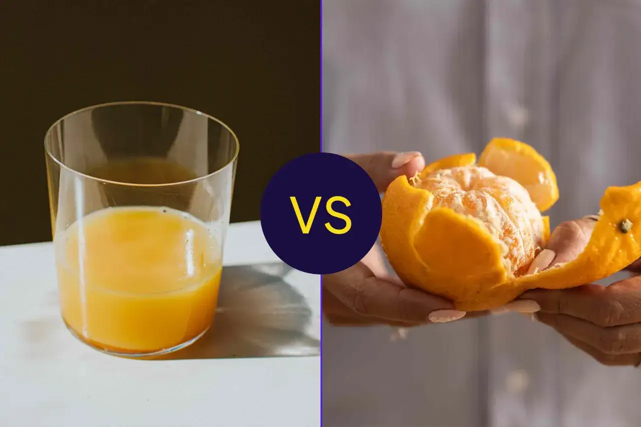 Szklanka soku pomarańczowego vs. obierana pomarańcza. Czy pomarańcze a odchudzanie to dobry wybór?
