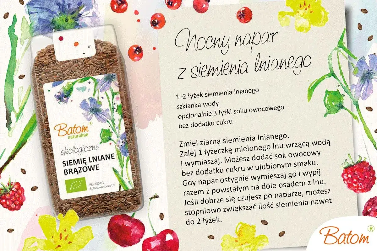Nocny napar z siemienia lnianego: jak zaparzać mielone siemię lniane. Instrukcja przygotowania napoju z ekologicznego siemienia lnianego brązowego.