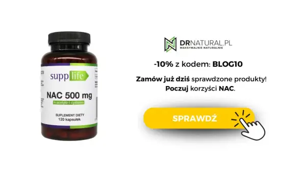 Suplement NAC 500 mg od Supplife. Zamów już dziś i poczuj korzyści NAC. -10% z kodem BLOG10.